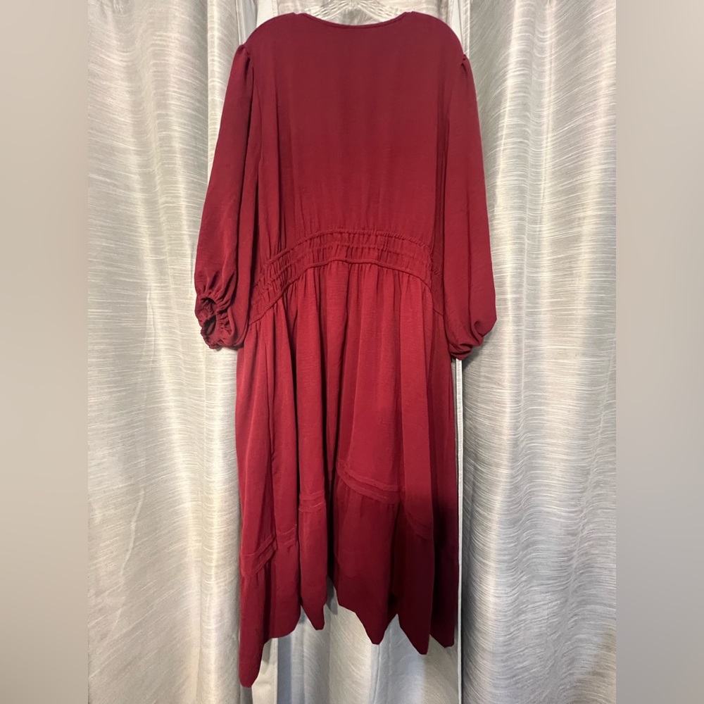 Torrid Rich Red Midi Dress - Picture 3 of 5